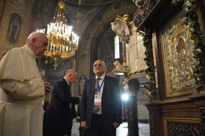 Папа Франциск посети Патриаршеската катедрала „Св. Александър Невски“