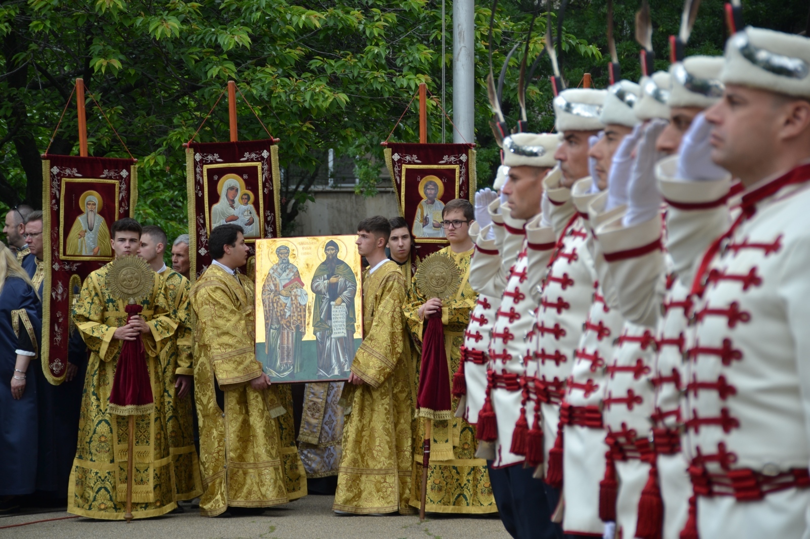 Тържествени молебен и водосвет по повод 24 май в София